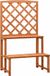 vidaXL Plantenrek met latwerk 70x42x120 cm massief vurenhout oranje