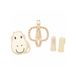 Matchstick Monkey 42044102 bijtring Beige Silicone Jongen/meisje