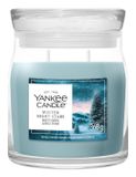 Yankee Candle Winter Night Stars kaars Rond Fris, Hout Blauw 1 stuk(s)
