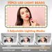 zaoqiang shunuan garment Miroir de voiture - Miroir de maquillage à 3 modes - Miroir de maquillage rechargeable pour pare-soleil de siège arrière de voiture (Noir)