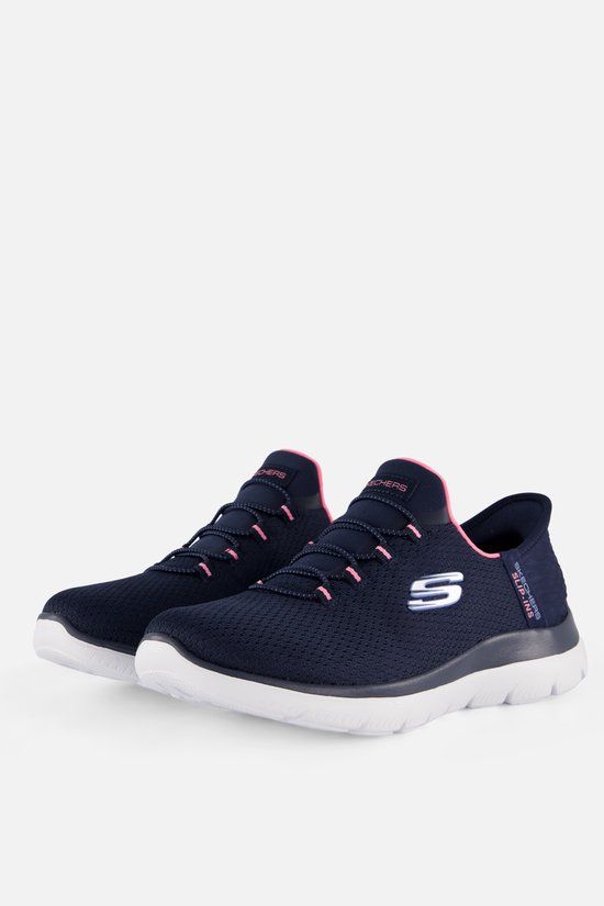 Skechers Slip-ins Summits Wide Fit blauw Textiel - Maat 39