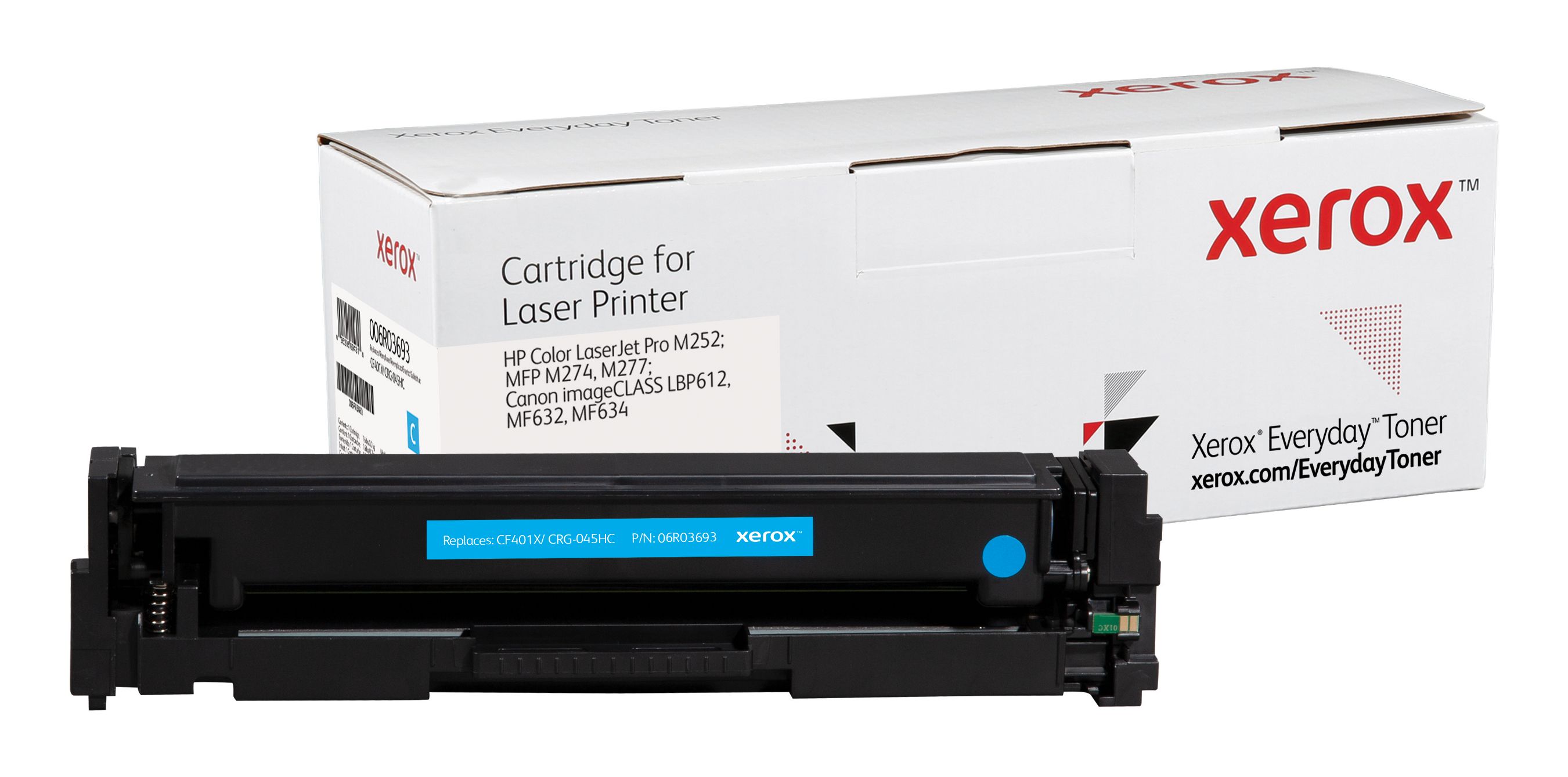 Xerox Everyday Cyaan Toner vervangt HP 201X (CF401X/ CRG-045HC)