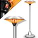Tresko Infrarood warmtestraler, 2500 W, staande terrasverwarmer, zilver