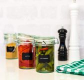 Creative Home 10 x Hoge Glazen Potten Set 0,5 Liter
