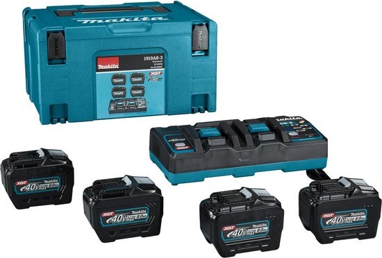 Makita Accu Starterset XGT DC40RB 4xBL4080F - 1910A8-3