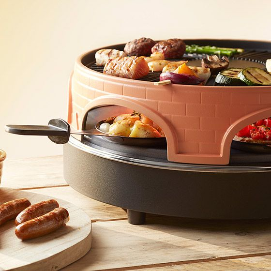 Emerio PO-113255.4 Raclette Grill - 6 Persoons - Zwart/Bruin