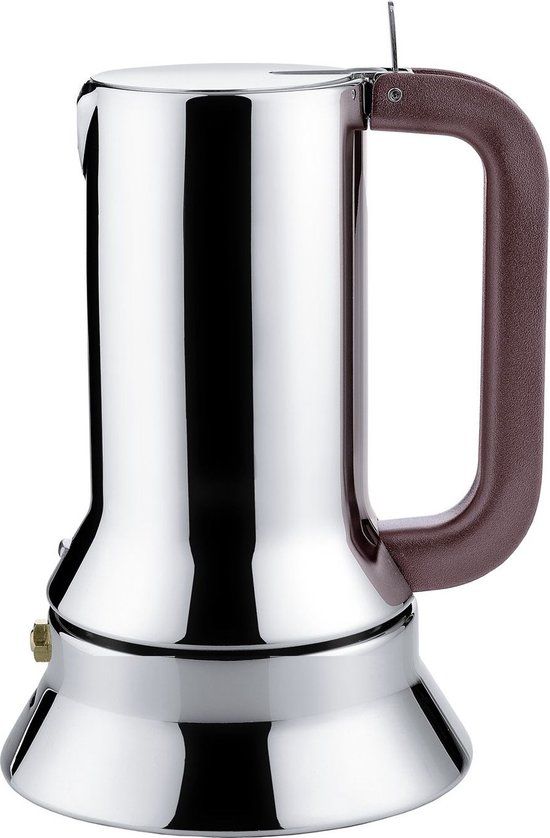 Alessi Espresso Koffiezetter - 10-kops - Zilver - RVS