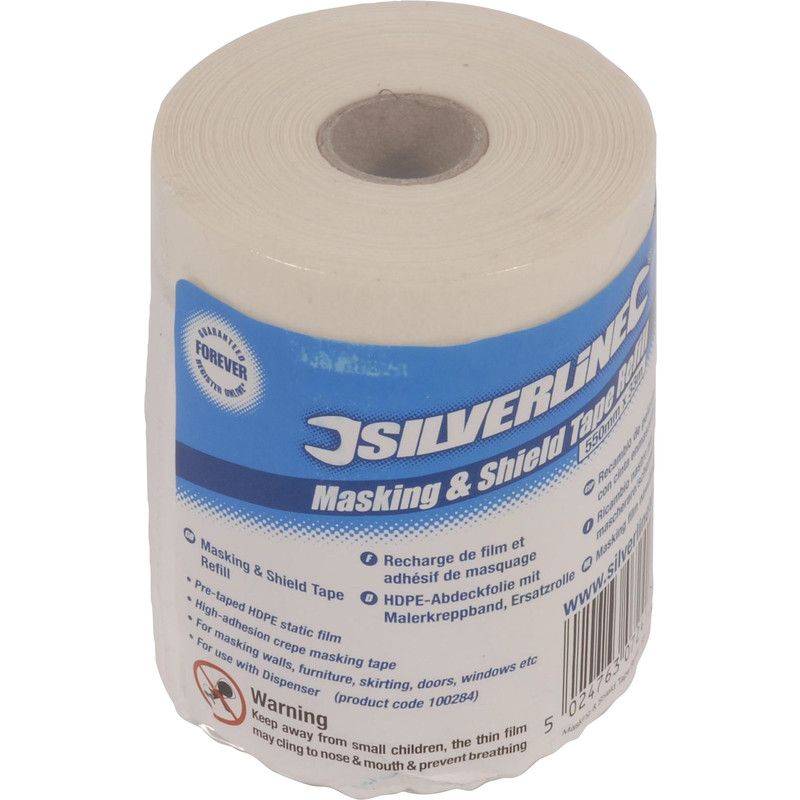Silverline Plastic dekfolie navulling 550 mm x 33 m
