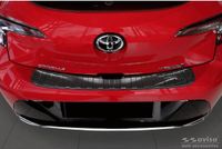 Zwart Bol Zwart RVS Achterbumperprotector passend voor Toyota Corolla XII HB 2019- (incl. GR-Sport) 'Ribs'