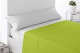 Miracle Home Bovenlaken, anti-peeling, zacht en comfortabel, 50% polyester katoen, 270x175, Bed 105, Pistache