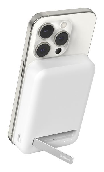 Belkin BoostCharge Pro 10000mAh Wireless Power Bank with Stand - White