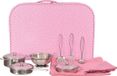 Egmont Toys Pannenset metaal in koffer roze 38x26x8 cm