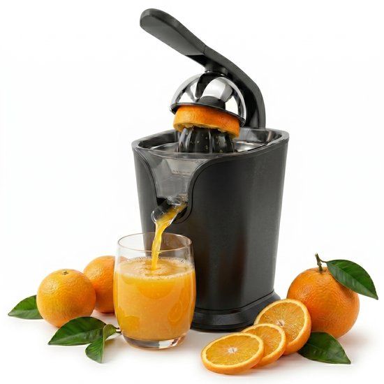 Vivid Green Elektrische Citruspers met Instelbaar Pulpfilter - 160W - 650ml - Zwart