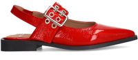 Manfield - Dames - Rode lakleren slingbacks - Maat 36