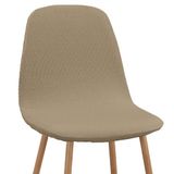 Martina Home Tunis Elastische stoelhoes, 2-pack, Vison