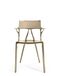 Kartell A.I. Stoel Met Armleuning Metallic Brons