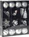 Merkloos / Sans marque Koopman International 40x stuks kerstballen en kersthangers figuurtjes zilver kunststof