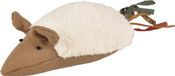 Flamingo Jouets Chat Rila Souris avec Pompon - Blanc