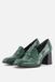 Tamaris Trotteur Pumps groen Textiel - Dames - Maat 40
