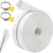 oCreon Geweven slang, platte slang, pompslang, 38 mm, 10 m, met 2 clips, industriële slang, weefselslang, bouwslang voor dompelpompen, tuinirrigatie
