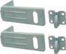 AMIG Overvalsluiting/kistoverval - 2x - pour cadenas - 118 x 45mm - acier zingué - vis incluses