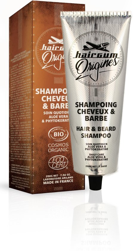 Hairgum ORIGINES - HAAR & BAARD SHAMPOO - ORGANIC CERTIFIED - 2 stuks