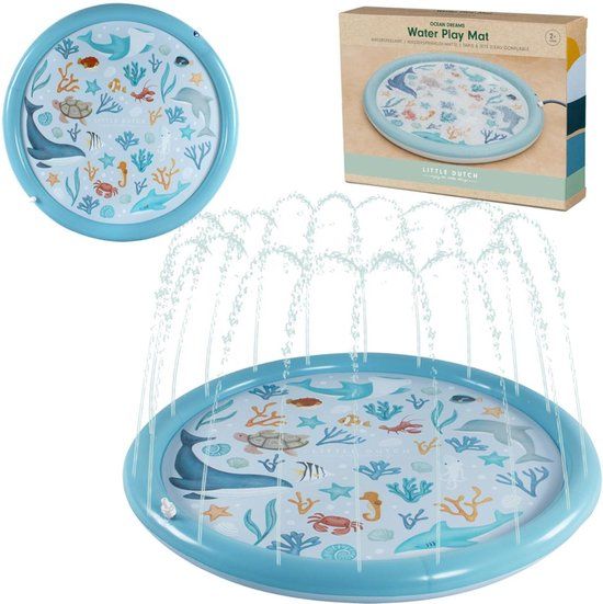 Little Dutch Sprinklermat 150 cm Ocean Dreams Blauw