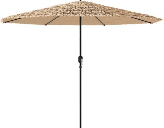 vidaXL Parasol - 324x324x247 cm - Bruin - Rechthoekig