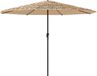vidaXL Parasol - 324x324x247 cm - Bruin - Rechthoekig