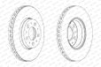 FERODO DDF1163C Remschijf Rotors