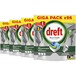 Dreft Dreft Vaatwastabletten Platinum All In One Original - 4-pack (264 stuks)