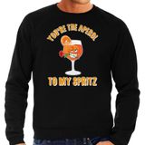 Bellatio Decorations Apres ski sweater heren - aperol to my spritz - zwart - apres ski/wintersport XXL