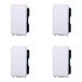 Eenpolige Plana Eenpolige schakelaar 1P 16A compatibel Plana kleur wit EV0401 kit 4 stuks