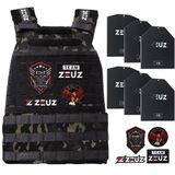 ZEUZ Gewichtsvest 16,5 KG voor CrossFit & Fitness – Tactical Weighted Vest & Trainingsvest - Verstelbaar in Gewichten – 19 Standen - Zwart - Camouflage