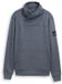 Tom Tailor - Snood-sweatshirt in gemêleerde look - Maat XXL - navy grindle structure