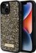 Guess Rhinestones Back Case - Geschikt voor Apple iPhone 15 (6.1") - Goud