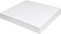 Bellatio Design Piepschuim vormen - vierkant - 1x - 32,5 x 32,5 x 3 cm - styropor hobby / DIY vorm - basis knutselfiguren