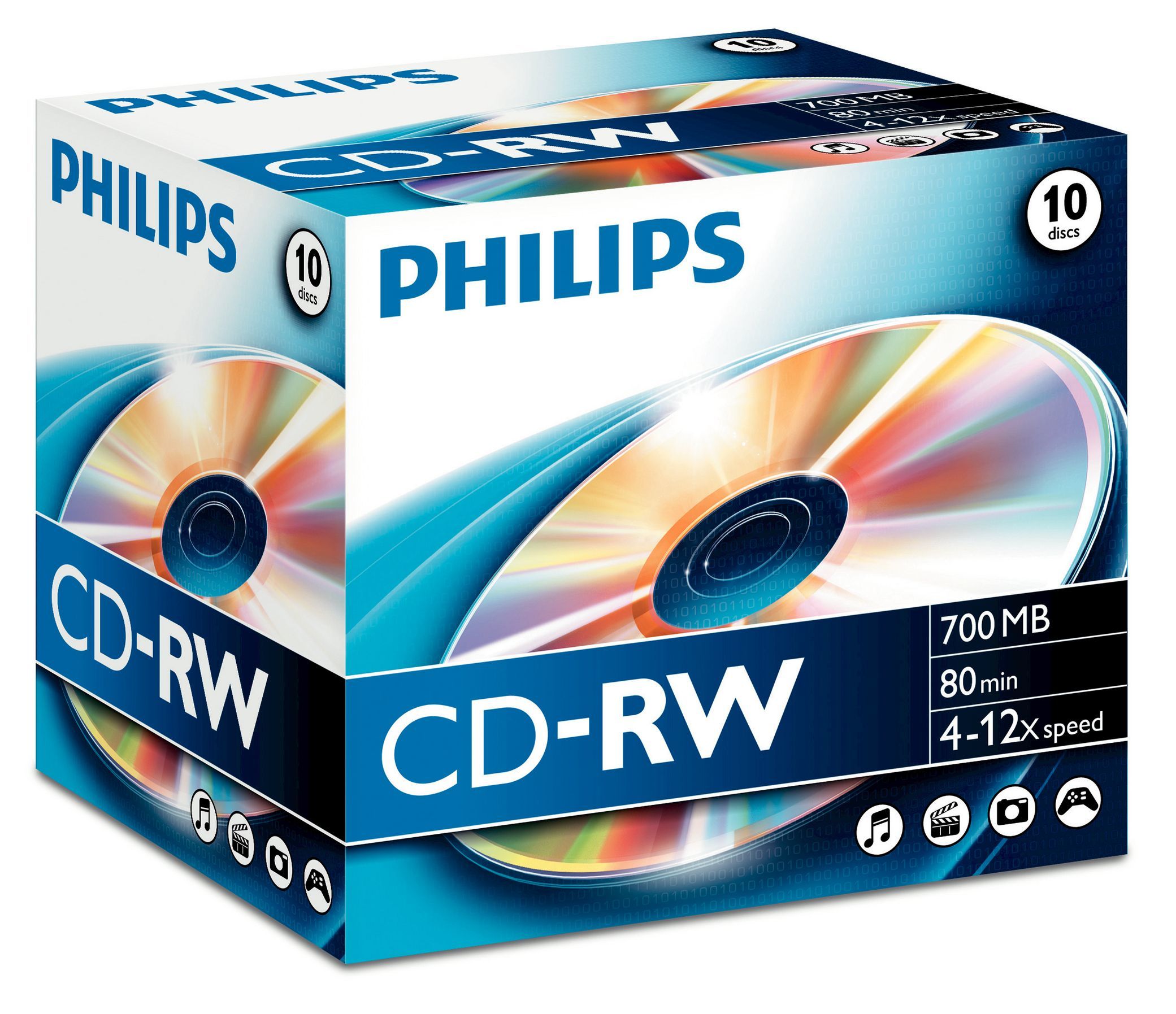 Philips CD-RW 700MB 80min - CW7D2NJ10/00