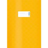 HERMA 7441 A4 Bast Geel, 25 stuks, schrifthoezen met etiketten en baststructuur van duurzaam en afwisbaar polypropyleenfolie, set voor schoolschriften, gekleurd