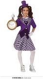 Fiestas Guirca Crazy Hat Woman Kostuum Paars 7-9 jaar