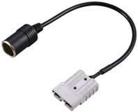 TRU COMPONENTS Hoogstroom-batterijstekker naar sigarettenaanstekerbus voor de auto TC-12195696 Zwart