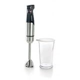 Lacor - 61678 - Premium PressSystem 1000 W drukregelaar met bajonetsluiting, LED-display, inclusief beker 800 ml, afmetingen 5,5 x 6,5 x 41 cm, grijs en zwart glanzend