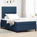 Maison Exclusive Lit à Lattes avec Sommier Intégré, Éclairage LED Bleu, Dimensions 120 x 200 cm, Revêtement en Tissu