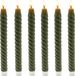 Merkloos Relaxdays LED dinerkaarsen - 6 stuks - khaki