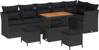 vidaXL Tuinbank Zwart Metaal 55 cm Breed 71 cm Hoog