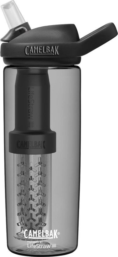 CamelBak Eddy+ 600ml Drinkfles - Charcoal - Met LifeStraw Filter