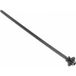 HellermannTyton 126-00142 T50SOSKSFT62X122PT1,7-2.3 Serre-câble 160 mm 4,60 mm Noir Avec pied de fixation et plaque, Stabilisé à chaud 1 pièce(s)