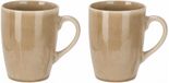Siaki Mok Faye - beige - set 2x - 340 ml - mokken - keramiek