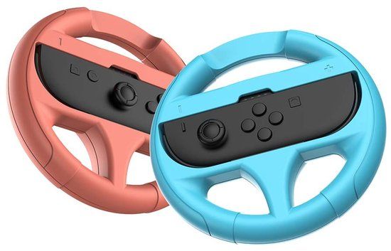 Subsonic Racestuur Set – 2 Stuks – Voor Nintendo Switch & Switch 2 – Ergonomisch Design – Compatibel met Joy-Con Links en Rechts