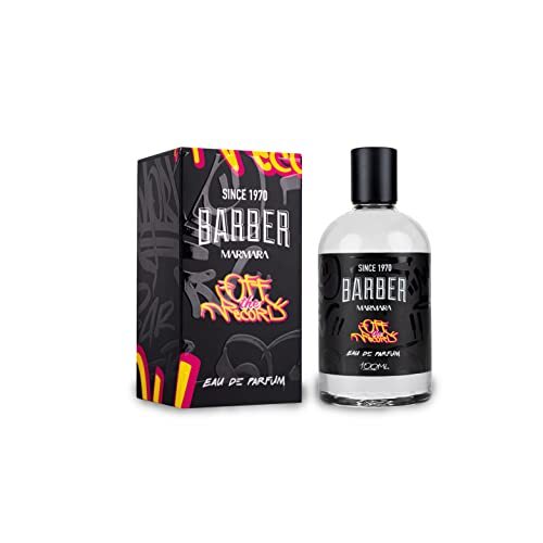 Marmara Barber OFF The Record Eau de Parfum Natural Spray Men Parfum voor heren, 100 ml, parfum voor mannen, intensieve langdurige geur, herenparfum, aromatisch, kruidig